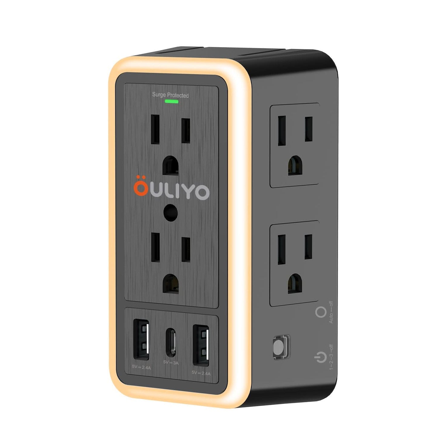 ⚡ ADAPTATEUR MURAL MULTIFONCTION AVEC LUMIÈRE NOCTURNE ET PARAFOUTRE - Belle Vue