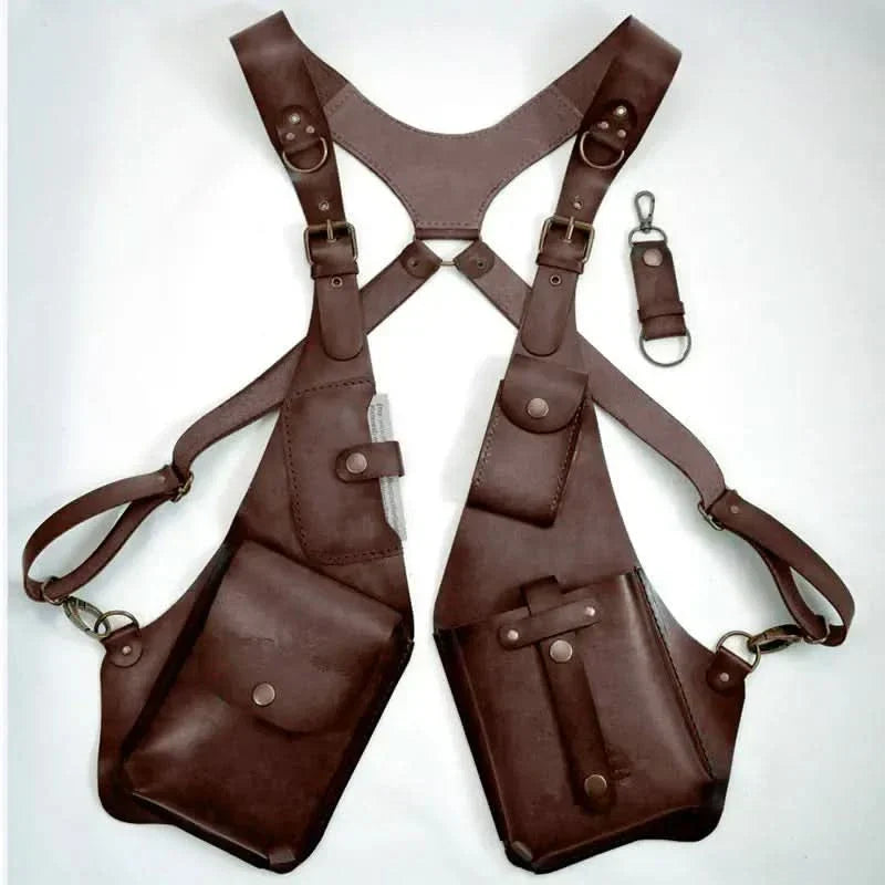 BANDOULIERE EN CUIR RETRO POUR HOMME - Belle Vue